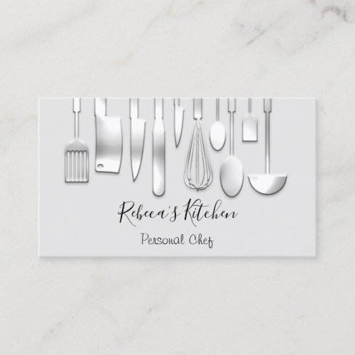 Cooking Personal Chef Restaurant Catering Knifes Business Card