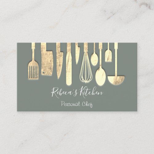 Cooking Personal Chef Restaurant Catering Pastel  Business Card