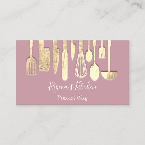 Cooking Personal Chef Restaurant Catering Powder Business Card