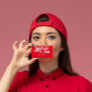 Cooking Personal Chef Restaurant Catering Red Business Card