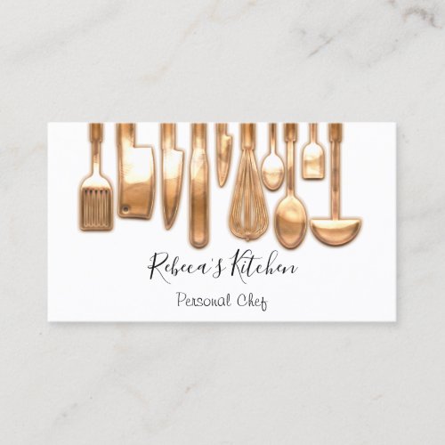 Cooking Personal Chef Restaurant Golden Catering  Business Card