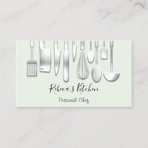 Cooking Personal Chef Restaurant Organic Catering  Business Card