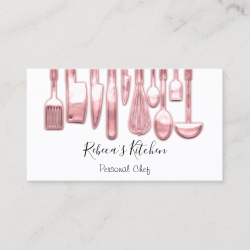Cooking Personal Chef Restaurant Rose Catering  Business Card