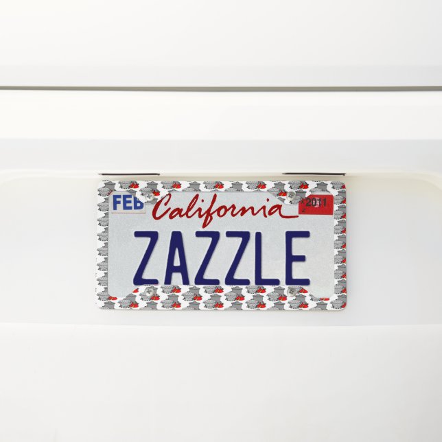 Cooking Pot and Strainer Chef Cook Foodie Themed License Plate Frame (On Car)