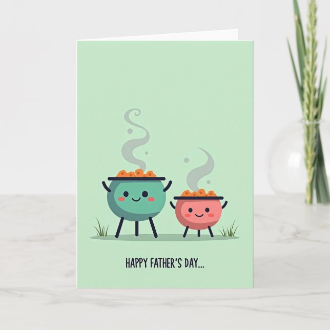 Cooking Pots Fathers Day Card (Front)