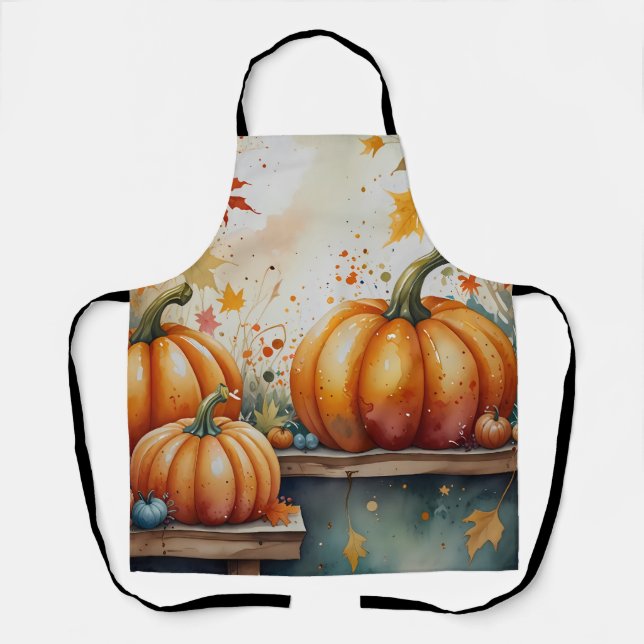 Cooking Pumpkin Love Apron (Front)