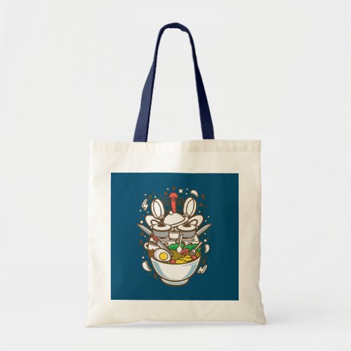 COOKING RAMEN THIS IS GREAT FOR ANY RAMEN LOVER  TOTE BAG