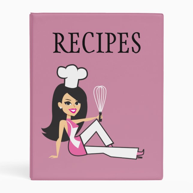 Cooking Recipe Binder Customizable (Front)