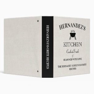 Cooking Recipes I Canva 3 Ring Binder