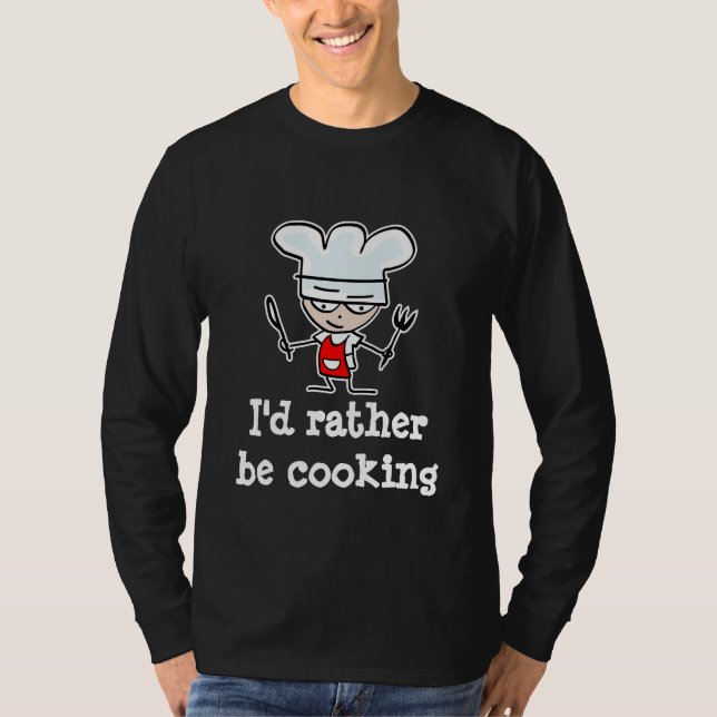 Cooking shirt for men with funny quote (Front)