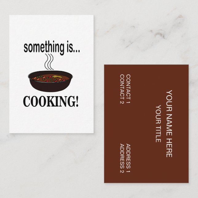 Cooking Something is Cooking Business Card (Front/Back)