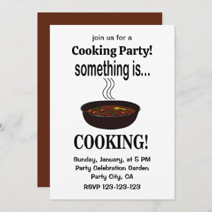 Cooking Something is Cooking Invitation