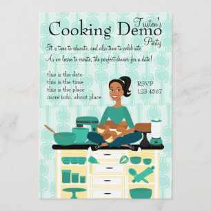 Cooking Teacher Invitation
