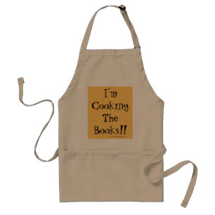 Cooking The Books Financial Pun Accountant Gift Adult Apron