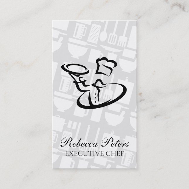 Cooking Tools | Culinary | Server | Catering Business Card (Front)