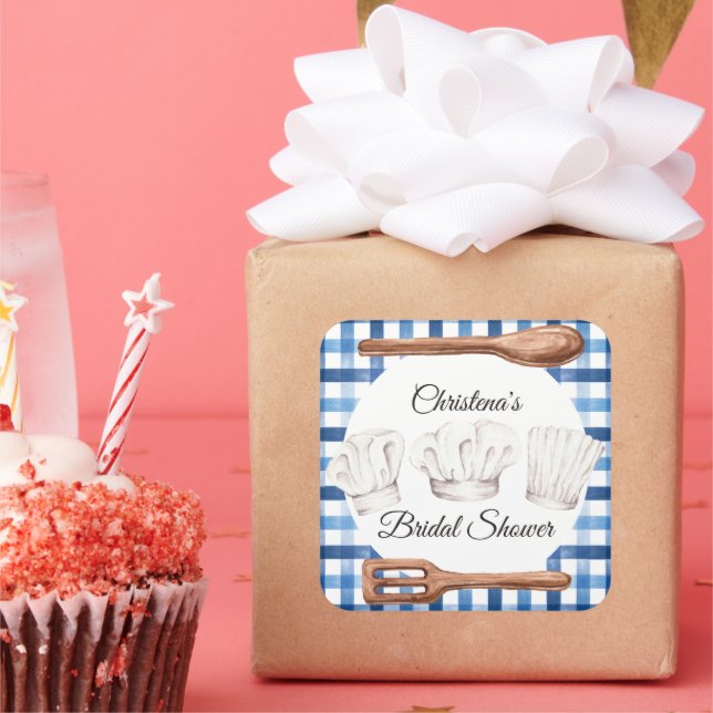 Cooking Up Love Shower Favor Sticker (Party)