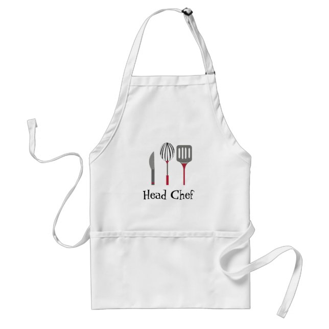 Cooking Utensils Adult Apron (Front)