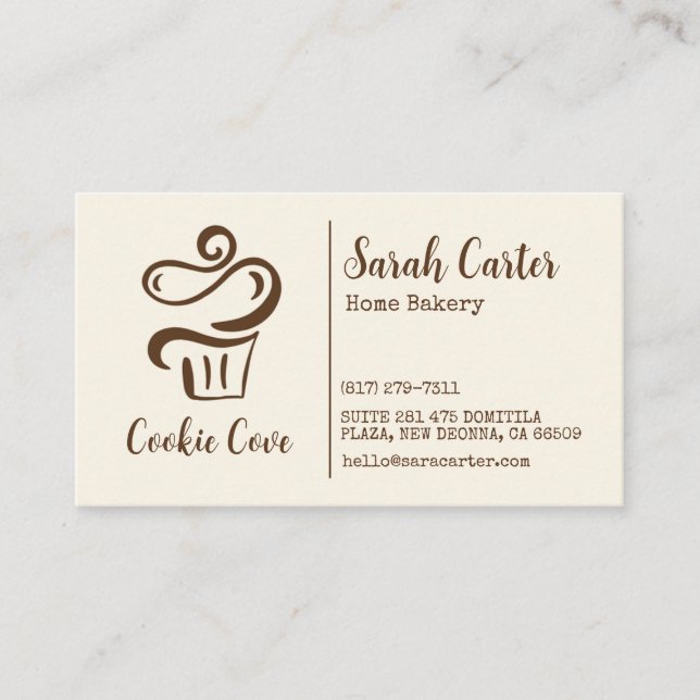 cooking utensils home bakery business cards (Front)
