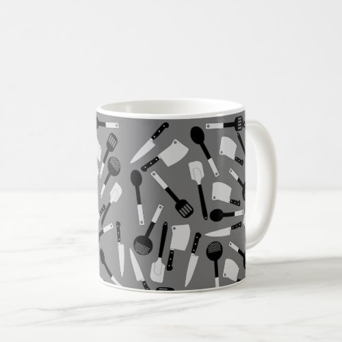 Cooking Utensils Pattern Coffee Mug