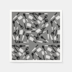 Cooking Utensils Pattern Napkins