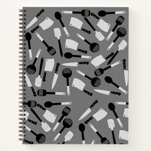 Cooking Utensils Pattern Notebook