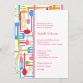Cooking Utensils Stock the Kitchen Bridal Shower Invitation (Front/Back)