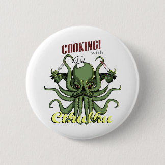 Cooking with Cthulhu Pinback Button