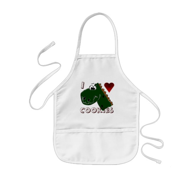 Cooking with Dinosaurs Kids' Apron (Front)
