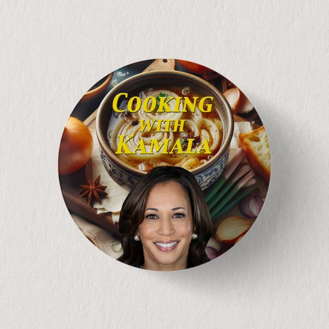 Cooking With Kamala Button (Front)