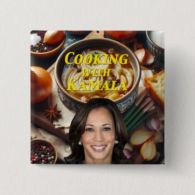 Cooking With Kamala Button (Front)