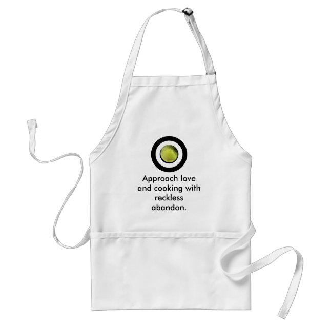 Cooking with love adult apron (Front)