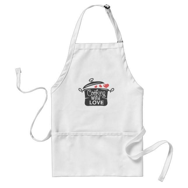 Cooking with Love Adult Apron (Front)