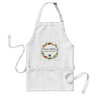 Cooking With Love Gift for Mom Cute Vegetable Adult Apron