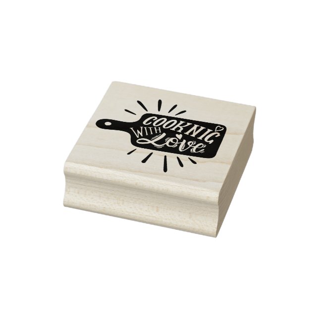 Cooking with Love Rubber Stamp (Stamp)