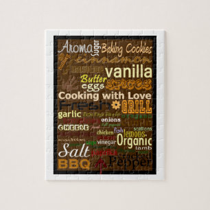 Cooking with Love Word-Art Puzzle