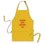 Cooking With Mustard Gas Adult Apron at Zazzle