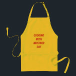 Cooking with Mustard Gas Adult Apron<br><div class="desc">Cooking with Mustard Gas</div>