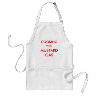 COOKING, WITH, MUSTARD, GAS ADULT APRON