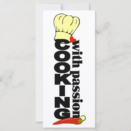 Cooking With Passion card (Front)