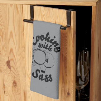 cooking with sass kitchen towel