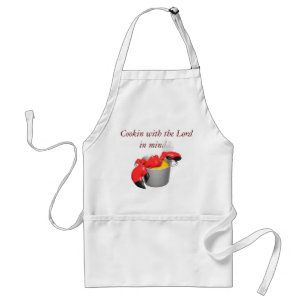 Cooking with The Lord in mind Adult Apron