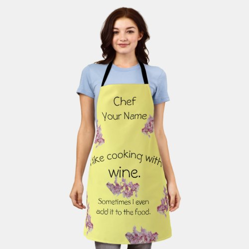 Cooking with Wine Apron