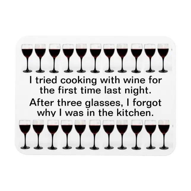 Cooking with Wine Funny Saying on Apron Zazzle