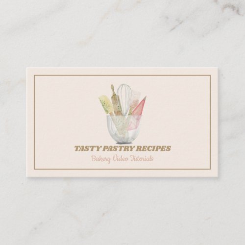 Cooking Wooden Rustic Bakery home made Business Card