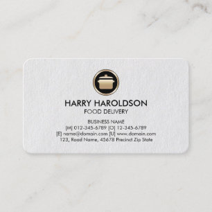 CookingPot Icon Food Delivery Premium BusinessCard Business Card