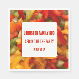Cookout Family BBQ Spice Up The Party Summer Napkins