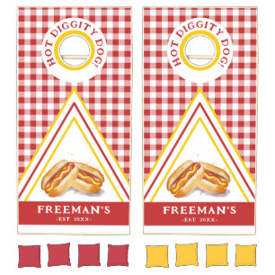 Cookout Family Cornhole Set – Custom BBQ Backyard 