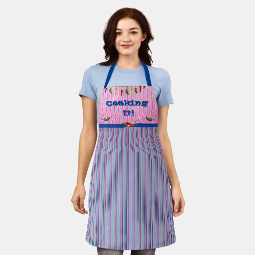 Cookout Fun Hot Peppers Apron