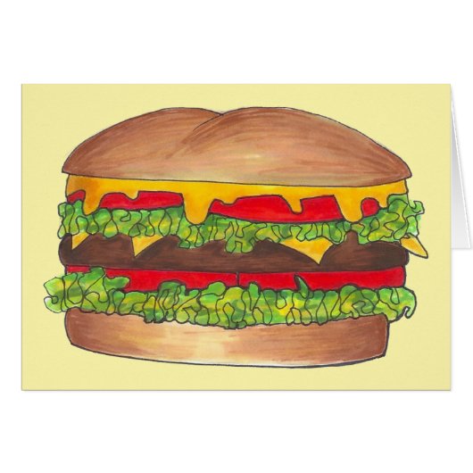Cookout Hamburger Burger Cheeseburger Fast Food (Front Horizontal)