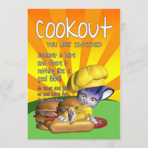 Cookout Invitation Card - Cookout & BBQ